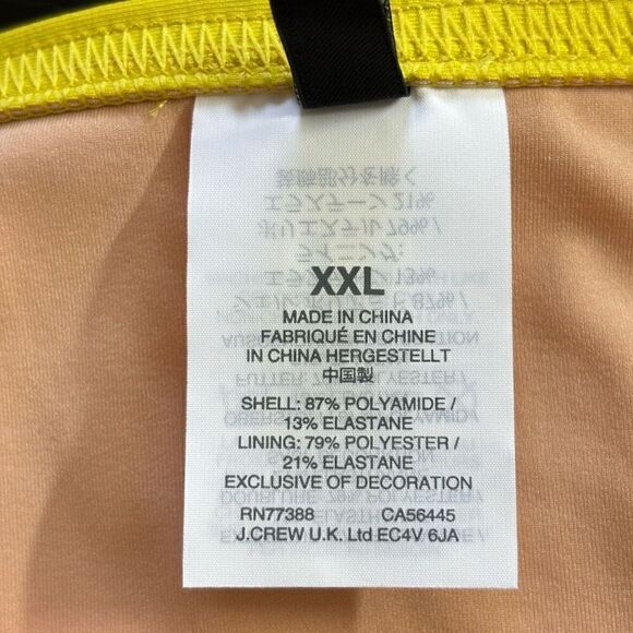 J.crew Cali hipster bikini bottoms burnished citron XXL NEW - Picture 7 of 9